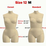Sewing Pattern for Corset Dress Form Torso Set Size 12 With Cover Included Sewing Pattern for Corset Dress Form Torso Set Size 12 With Cover Included