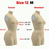 Sewing Pattern for Corset Dress Form Torso Set Size 12 With Cover Included Sewing Pattern for Corset Dress Form Torso Set Size 12 With Cover Included