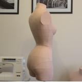 Sewing Pattern for Corset Dress Form Torso Set Size 6 With Low Stretch Cover Included