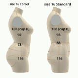 Sewing Pattern for Corset Dress Form Torso Set Size 16