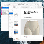 Corset Dress Form Torso Set Size 6 PDF Patterns