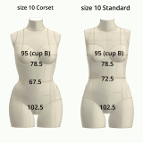 Sewing Pattern for Corset Dress Form Torso Set Size 10