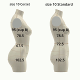 Sewing Pattern for Corset Dress Form Torso Set Size 10