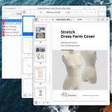 Sewing Pattern for Corset Dress Form Cover Size 6