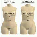 Sewing Pattern for Corset Dress Form Torso Set Size 14 Sewing Pattern for Corset Dress Form Torso Set Size 14