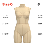 Sewing Pattern for Dress Form Torso Set Petite Size 0 (top + bottom) Sewing Pattern for Dress Form Torso Set Petite Size 0 (top + bottom)