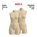 Sewing Pattern for Dress Form Torso Set Petite Size 0 (top + bottom) Sewing Pattern for Dress Form Torso Set Petite Size 0 (top + bottom)
