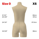 Sewing Pattern for Standard Dress Form Torso Set Size 0