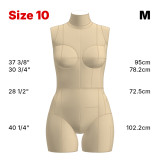 Sewing Pattern for Standard Dress Form Full Set Size 10 Sewing Pattern for Standard Dress Form Full Set Size 10