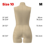 Sewing Pattern for Standard Dress Form Torso Set Size 10 With Cover Included Sewing Pattern for Standard Dress Form Torso Set Size 10 With Cover Included