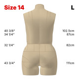 Sewing Pattern for Standard Dress Form Torso Set Size 14 Sewing Pattern for Standard Dress Form Torso Set Size 14