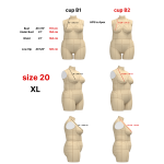 Торс манекену 20 розміру (Plus Size). Викрійки у форматі PDF Торс манекену 20 розміру (Plus Size). Викрійки у форматі PDF