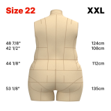 Sewing Pattern for Plus Size Dress Form Torso Set Size 22 Sewing Pattern for Plus Size Dress Form Torso Set Size 22