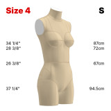 Sewing Pattern for Standard Dress Form Torso Set Size 4