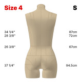 Sewing Pattern for Standard Dress Form Torso Set Size 4