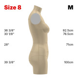 Sewing Pattern for Standard Dress Form Torso Set Size 8