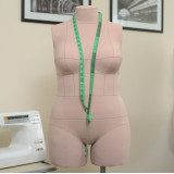 Sewing Pattern for Plus Size Dress Form Torso Set Size 22 With Cover Included