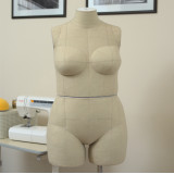 Sewing Pattern for Plus Size Dress Form Torso Set Size 22 With Cover Included