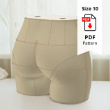 Sewing Pattern for Standard Dress Form Bottom Size 10