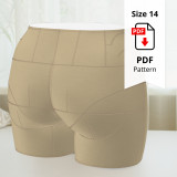 Sewing Pattern for Standard Dress Form Bottom Size 14
