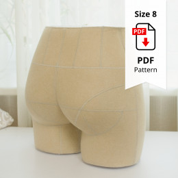Standard Dress Form Bottom Size 8 PDF Patterns