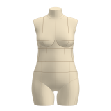 Sewing Pattern for Dress Form Cover Size 12 W+ Sewing Pattern for Dress Form Cover Size 12 W+