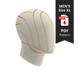 Universal Men's Head Size XL PDF Patterns With Cover Included