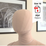 Sewing Pattern for Universal Head Size 16 With Cover Included
