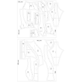 Sewing Pattern for Corset size S-M Sewing Pattern for Corset size S-M