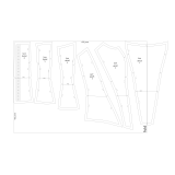 Sewing Pattern for Corset size S-M #2 Sewing Pattern for Corset size S-M #2