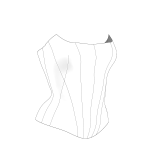 Sewing Pattern for Corset size S-M #2 Sewing Pattern for Corset size S-M #2