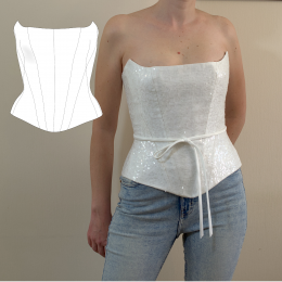 Sewing Pattern for Corset size S-M #2
