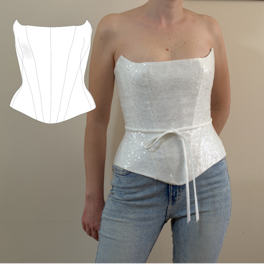 Sewing Pattern for Corset size S-M #2