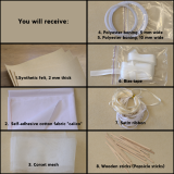 Essential materials for making a Dress Form (off-white color only)